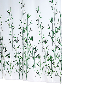 

Штора для ванных комнат Ridder Bambus цвет зелёный 180х200 см