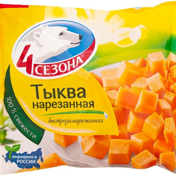 Тыква 4 сезона быстрозамороженная 400г