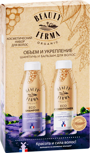 

Набор женский BEAUTY FERMA №94 Шампунь+Бальзам для волос Объем и укрепление