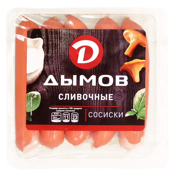 Сосиски ДЫМОВ Сливочные