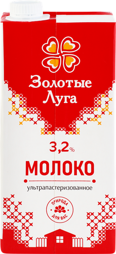 

Молоко ультрапастеризованное Золотые луга 3.5% 950 мл