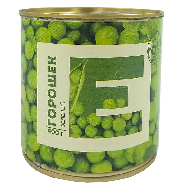 Горошек зеленый Европа 400 г ж/б ключ