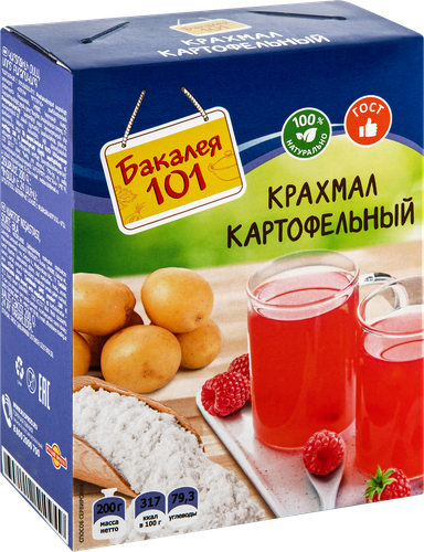 

Крахмал картофельный БАКАЛЕЯ 101, 200г