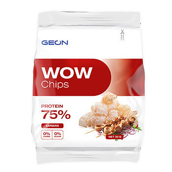 Чипсы протеиновые безуглеводные GEON Барбекю (75% белка, без глютена)