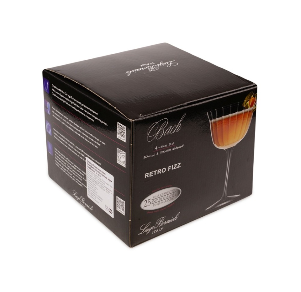 

Бокалы Bormioli Luigi Bach Retro Fizz 260 мл 4 шт. в наборе