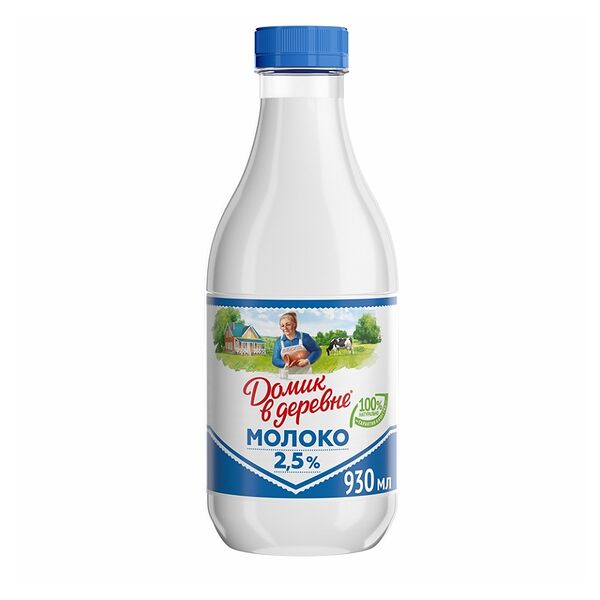 Молоко пастеризованное Домик в деревне 2,5%