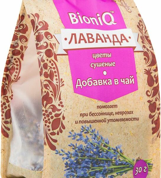 Добавка в чай Bioniq Лаванда сушеная 30 г