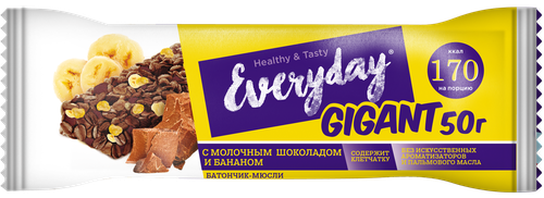 

Батончик Everyday Gigant шоколад-банан 50 г
