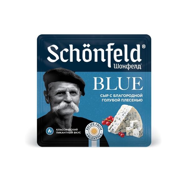 Сыр Schonfeld Blue С благородной голубой плесенью 54% 100г