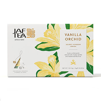 Чай черный JAF TEA Vanilla Orchid с ароматом ванили и орхидеи 10х1.5г