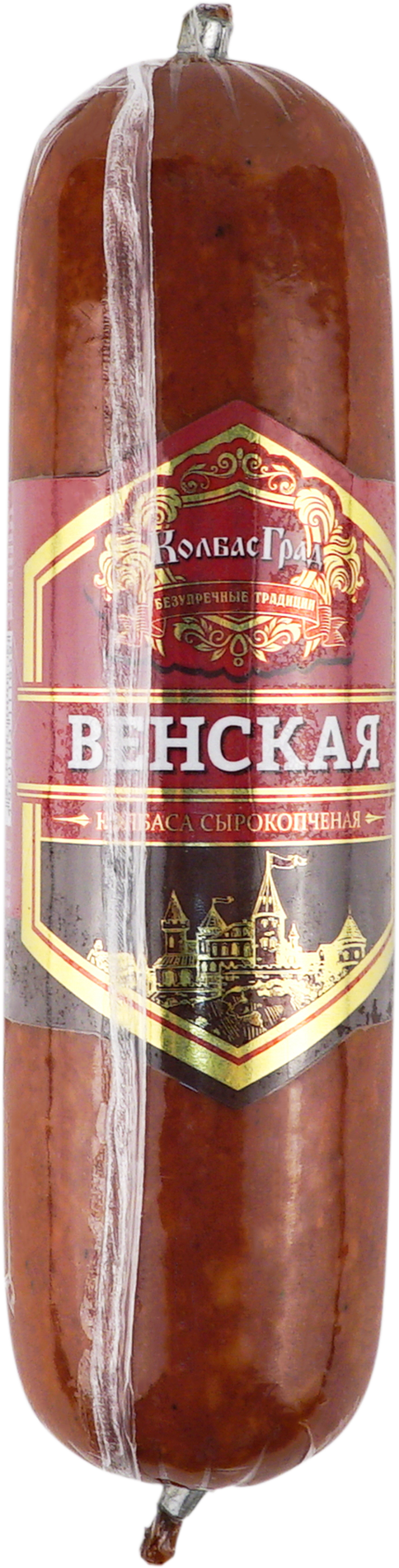 

Колбаса сырокопченая КолбасГрад Венская 235 г