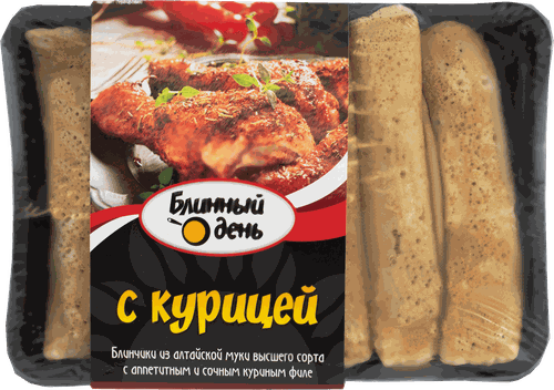 

Блинчики Блинный день с курицей 360 г