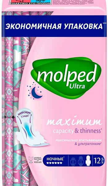 Прокладки Molped Ultra Ночные 12шт