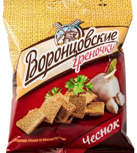 Гренки Воронцовские ржаные со вкусом чеснока