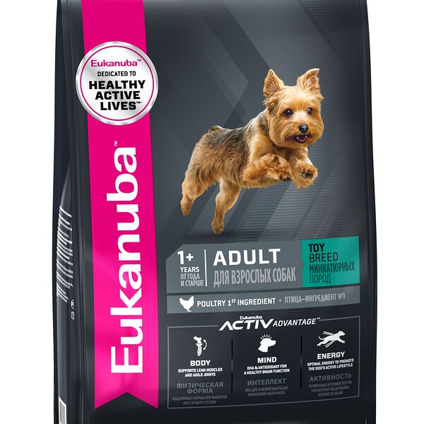 Eukanuba Dog для взрослых собак миниатюрных пород Курица