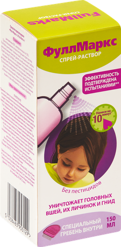 

Спрей-раствор ФуллМаркс с гребнем 150 мл