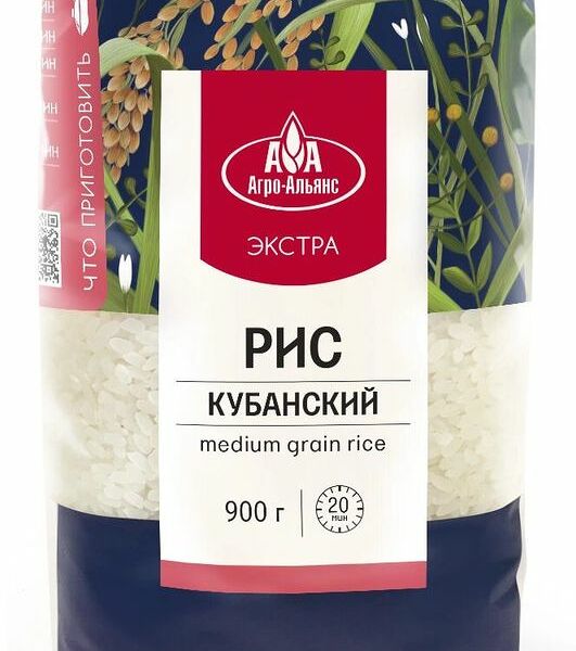 Рис Агро-Альянс Кубанский Экстра элитный шлифованный