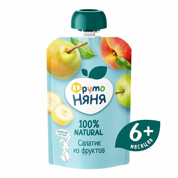Пюре ФрутоНяня салатик из фруктов с 6 месяцев
