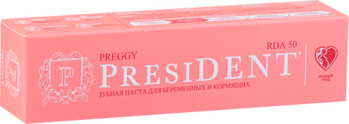 

Паста зубная President Preggy для беременных и кормящих 50 мл