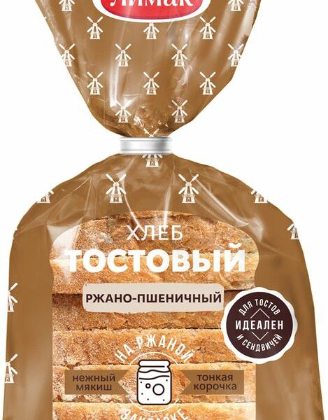 Хлеб Лимак тостовый ржано-пшеничный нарезка 300г
