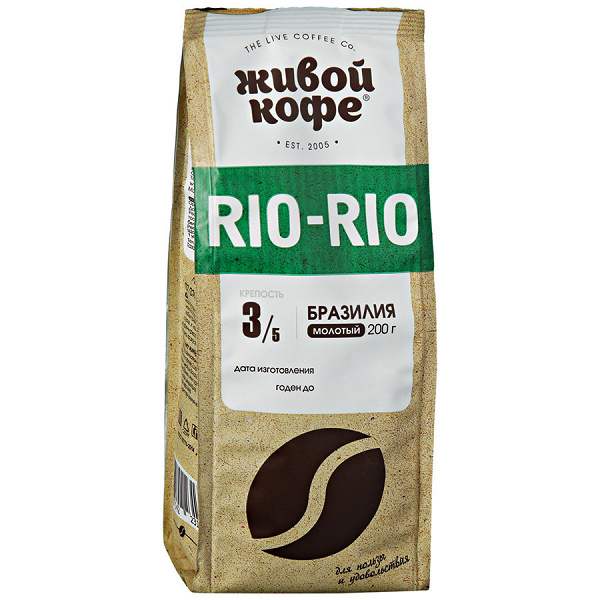 

Кофе молотый Живой Кофе Rio-Rio