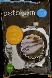 Сухой корм д/кошек Petboom с рыбой вес 0,4 кг