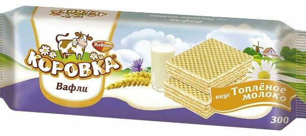 Вафли Коровка Рот Фронт вкус Топленое молоко