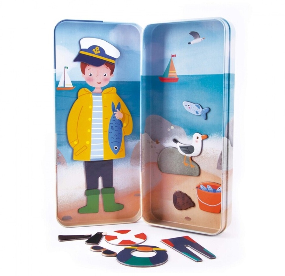 

Игра с магнитами Apli «На море» в металлической коробке от 3-х лет, Испания