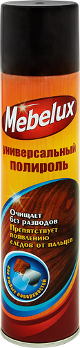 Полироль для мебели MEBELUX для любых поверхностей, 300мл
