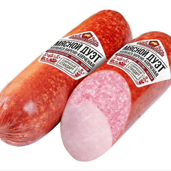 Колбаса Мясной Дуэт варено-копченая