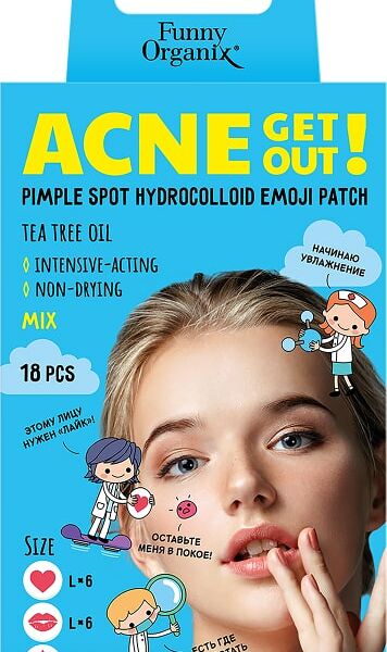 Патчи Funny Organix С маслом чайного дерева 18шт