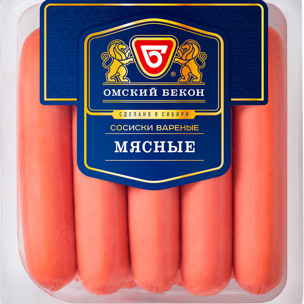 Сосиски Омский бекон Мясные