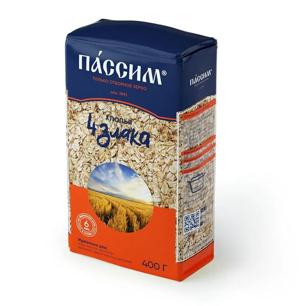 Хлопья мультизлаковые Пассим Четыре злака