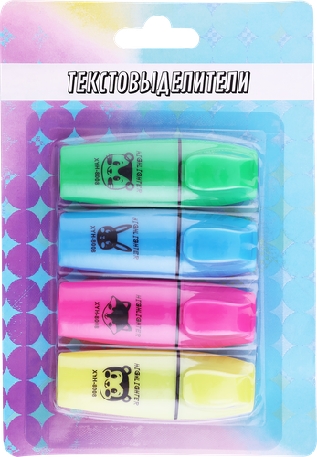 

Набор текстовыделителей ЛЕНТА KIDS Bright girl, 4 цвета, Арт. MF521336, 4шт