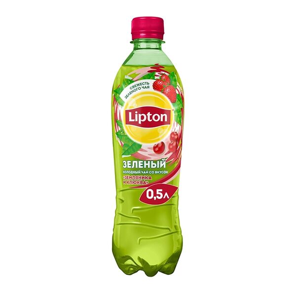 Чай зеленый со вкусом земляники и клюквы ТМ Lipton (Липтон)