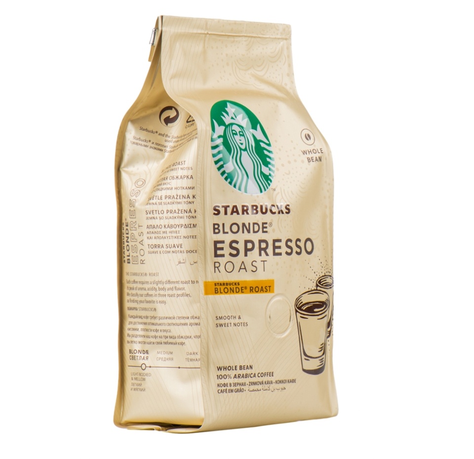 

Кофе в зёрнах Starbucks Blonde Espresso светлая обжарка 200 г