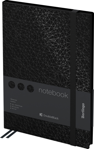 

Книжка записная Berlingo Double Black, А5, 80 листов, черная с рисунком в ассортименте