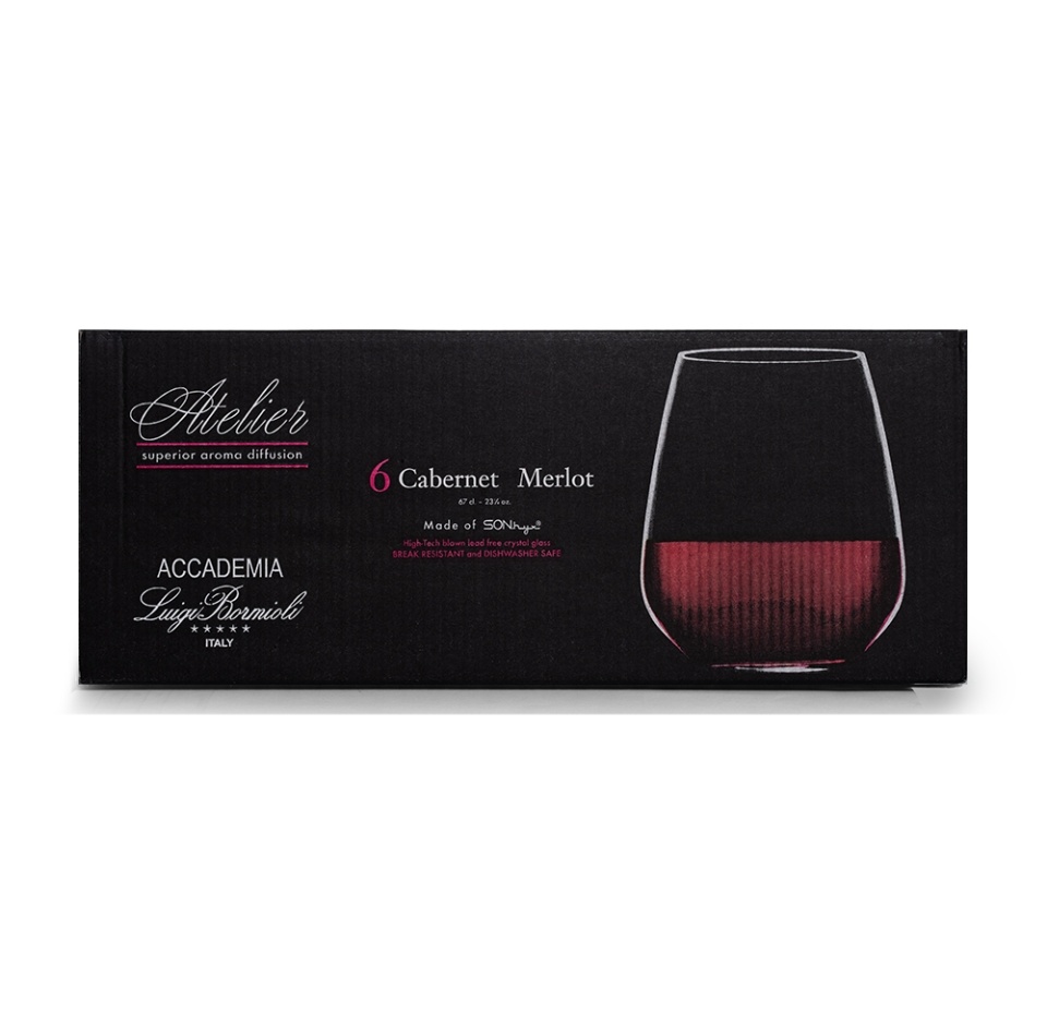 

Бокалы для красного вина Bormioli Luigi Atelier Cabernet/Merlot 670 мл 6 шт.