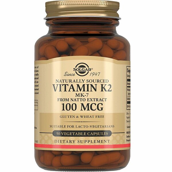 Solgar Vitamin K2 капсулы 100 мкг 50 шт