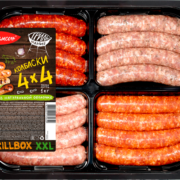 Ассорти колбасок Самсон 4*4 1кг