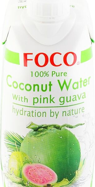 Вода кокосовая Foco с розовой гуавой 330мл