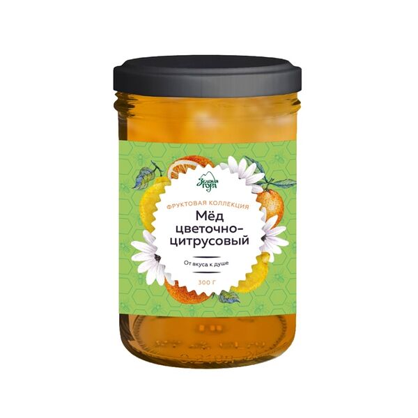 Мёд Зеленая гора цветочно-цитрусовый 300г, Россия