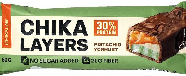 Батончик Chikalab Глазированный фисташковый йогурт 60г