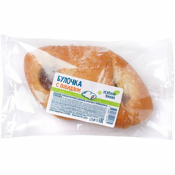 Булочка с повидлом Зелёная Линия, 100г