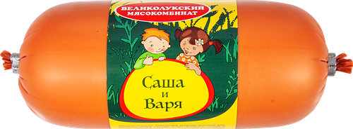 Колбаса вареная Великолукский мясокомбинат Саша и Варя, для питания детей с 6 лет, 400г