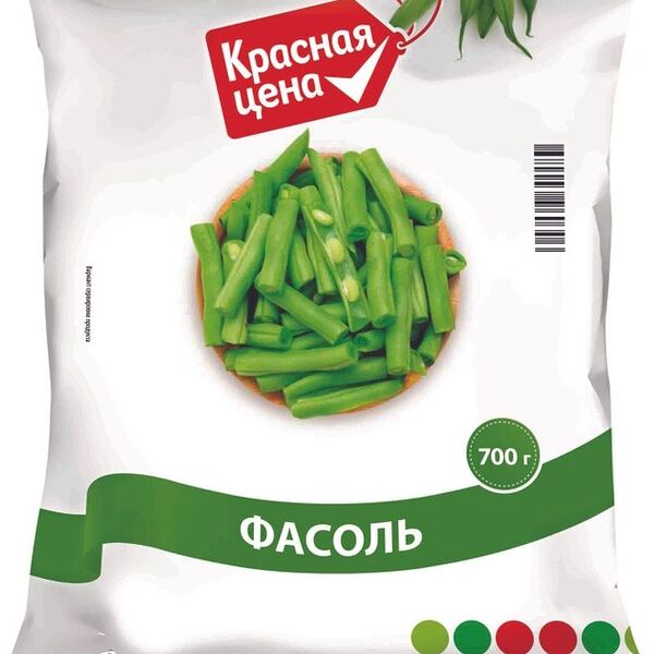 Фасоль Красная Цена зеленая стручковая резаная 700г