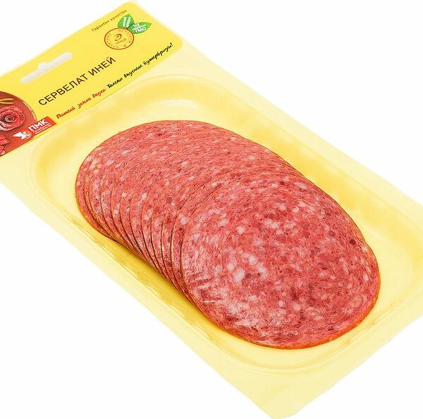 Сервелат варёно-копчёный Иней в нарезке, 150г