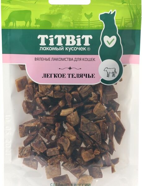 Лакомство для кошек TiTBiT легкое телячье 20г