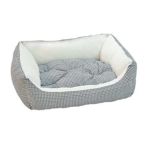 Лежанка - диван для собак и кошек Зооник (клетка) черная 45х52х17 см