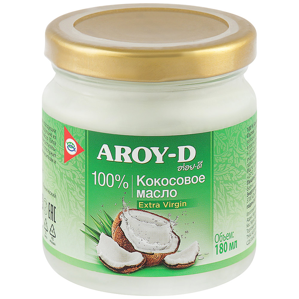 Масло кокосовое Aroy-D Extra Virgin